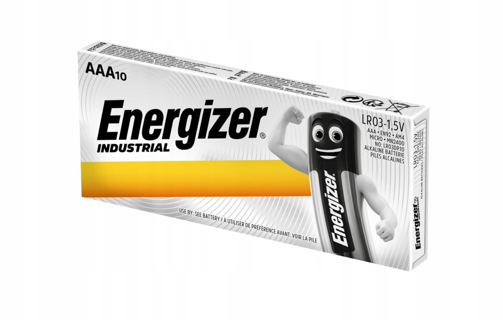 Bateria ENERGIZER Industrial, AAA, LR03, 1,5V, 10szt. BAK002